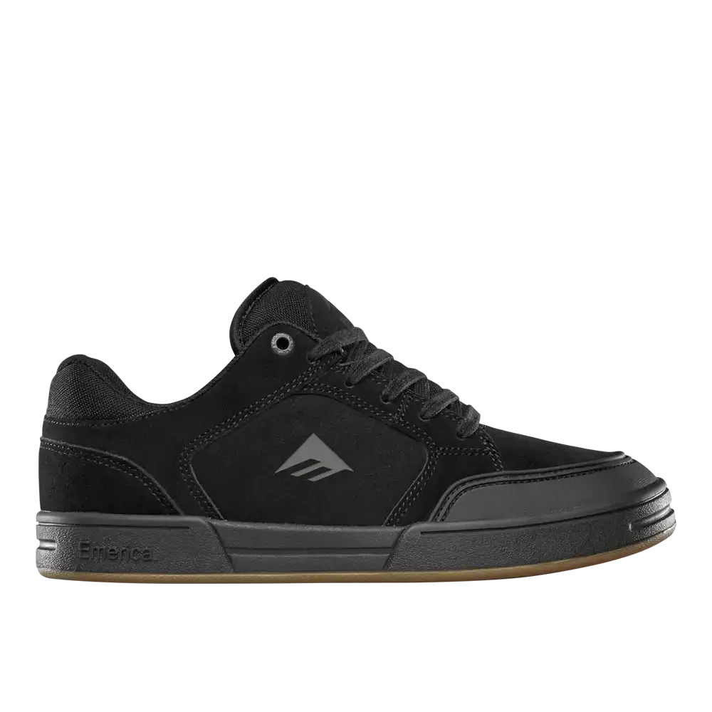 emerica-heritic-skateschuh-schwarz-schwarz-gum-mit-tpr-zehenkappe-und-cupsole image 1