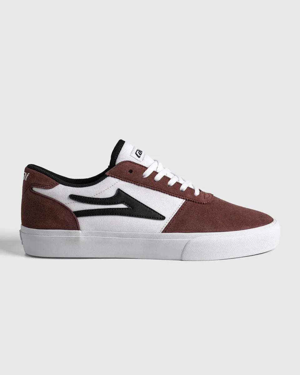 lakai-manchester-skateschuh-dark-rose-white-black image 1