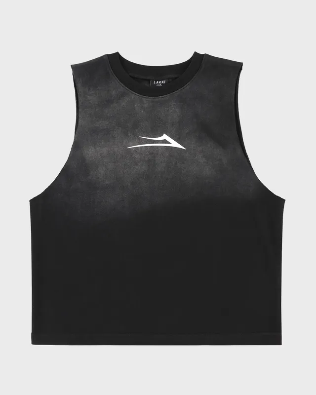 lakai-flare-cutoff-tank-shirt-tank-top-black image 1