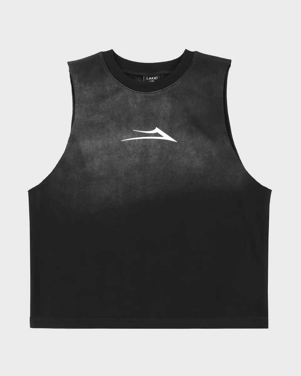 lakai-flare-cutoff-tank-shirt-tank-top-black image 1