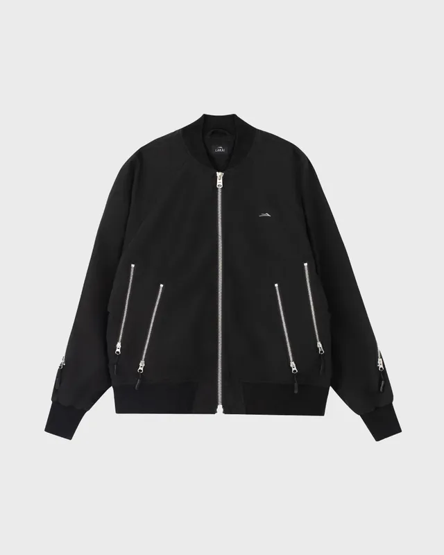 lakai-slashed-zip-bomber-jacke-black image 1