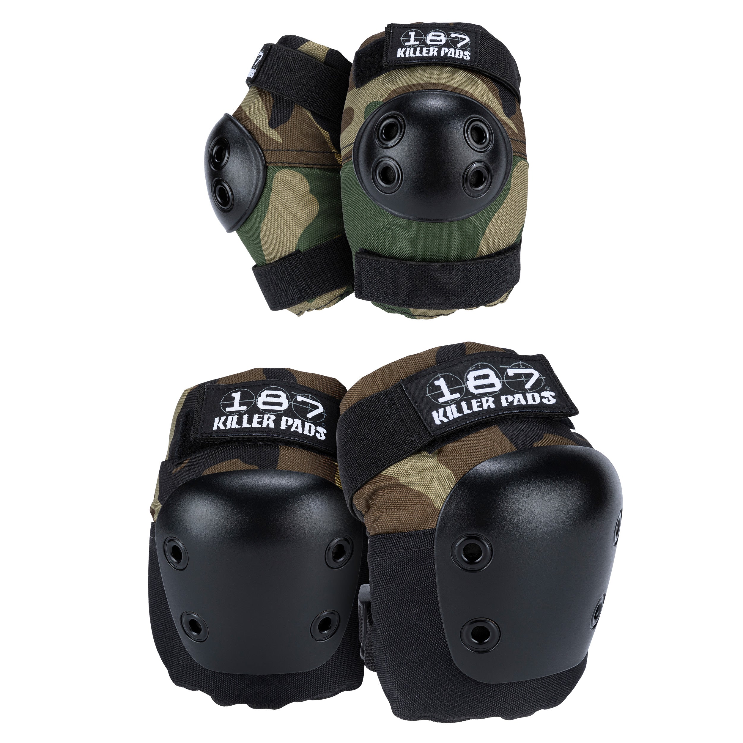 187-killer-pads-knee-elbow-pad-combo-pack-camo-knie-und-ellenbogenschoner-set image 1