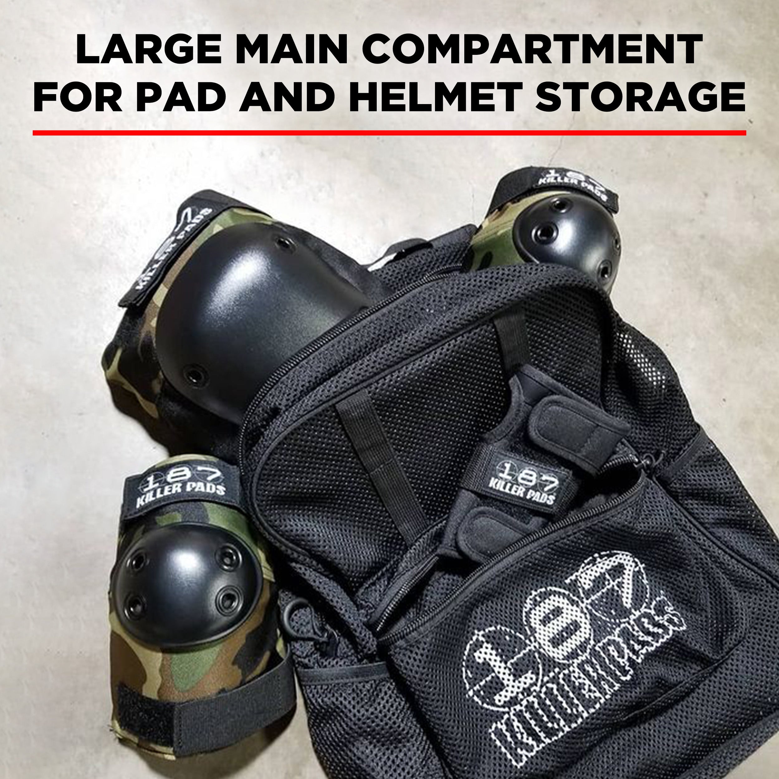 187-killer-pads-mesh-backpack-skate-rucksack image 3