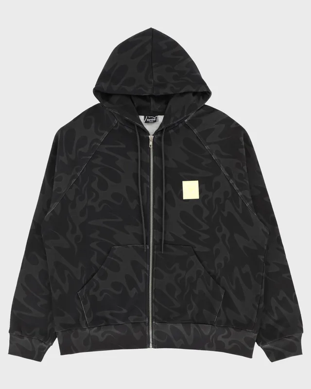 lakai-x-ripndip-flame-zipper-hoodie-dark-grey-kapuzenjacke image 1