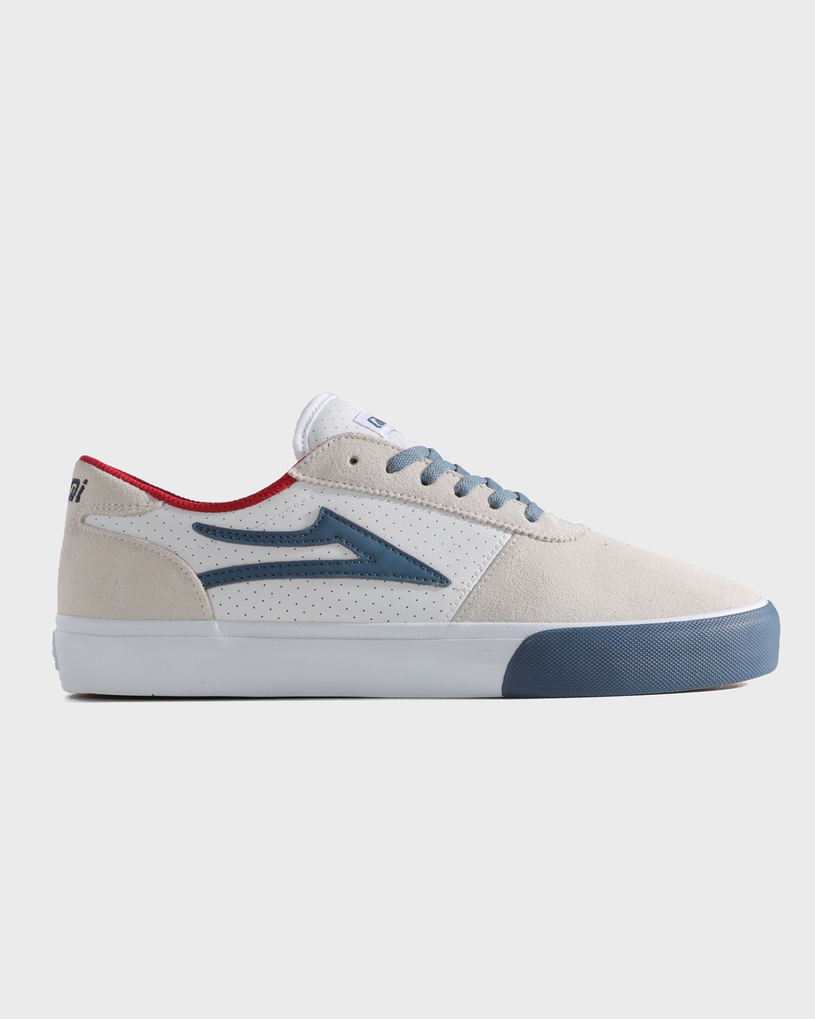 lakai-manchester-white-suede-navy-perf image 1