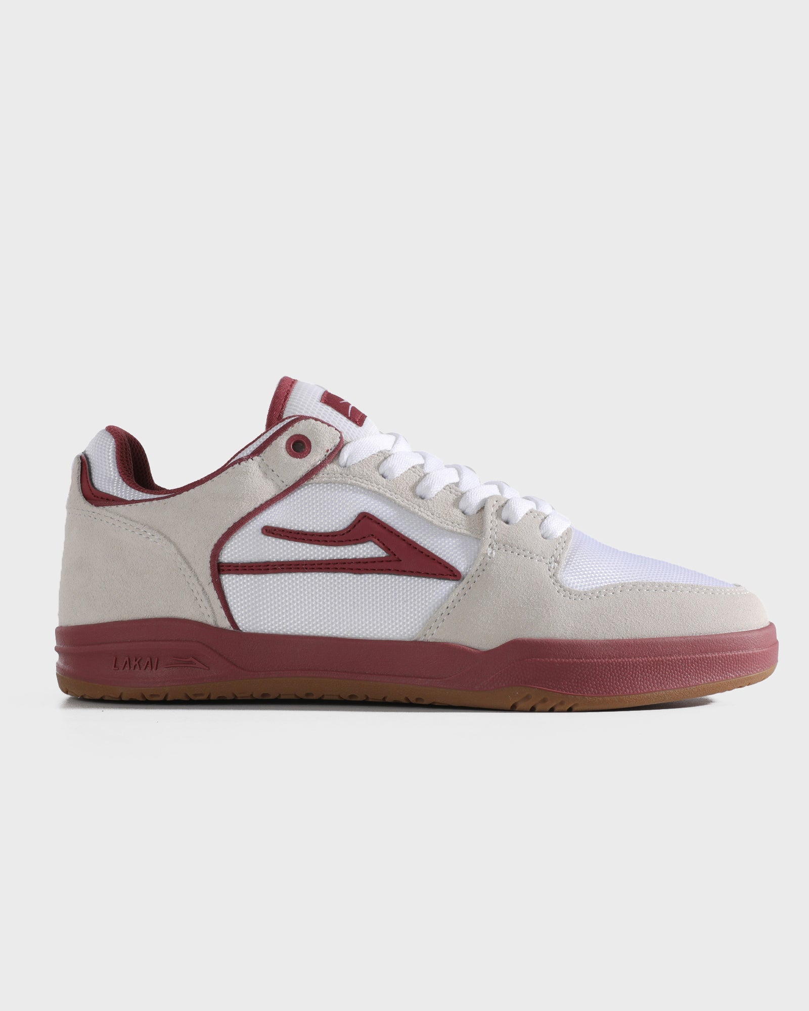 lakai-telford-low-elite-white-suede-cordura-rot-skate-schuh image 1