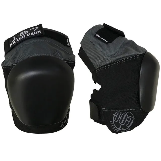 187-killer-pads-pro-derby-knee-pad-schwarz-grau image 1
