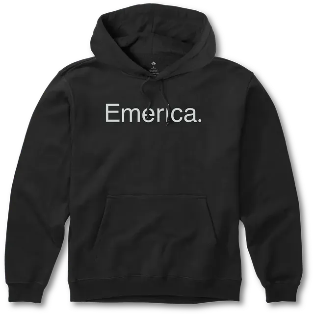 emerica-pure-logo-pullover-hoodie-schwarz image 1