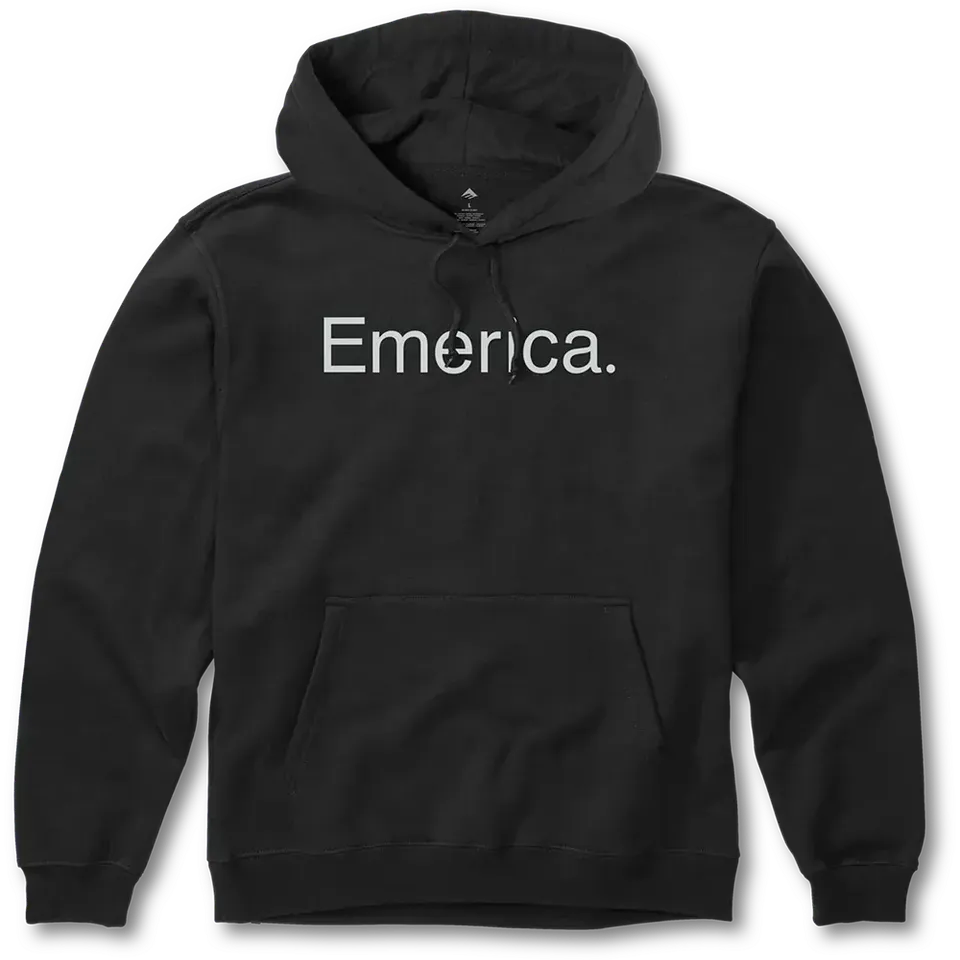 emerica-pure-logo-pullover-hoodie-schwarz image 1