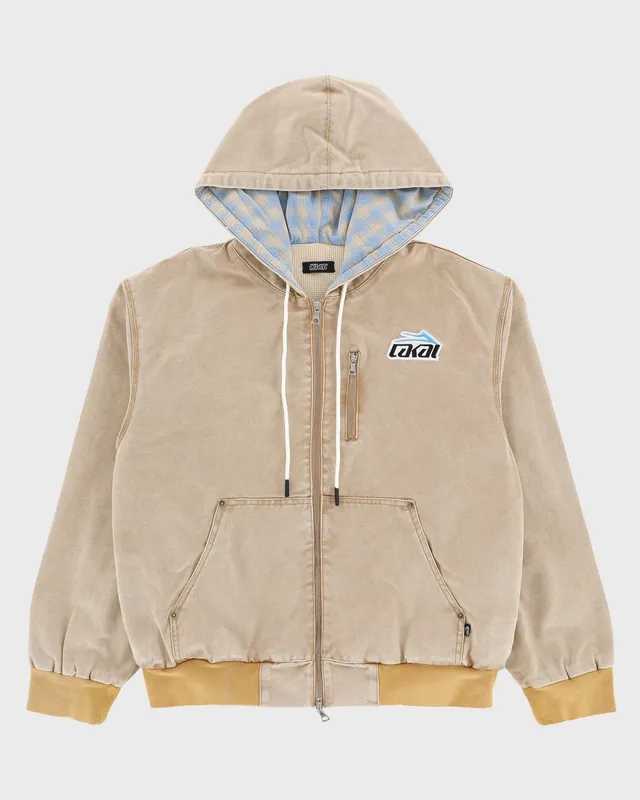 lakai-manchester-thermal-canvas-zip-up-jacke-khaki image 1