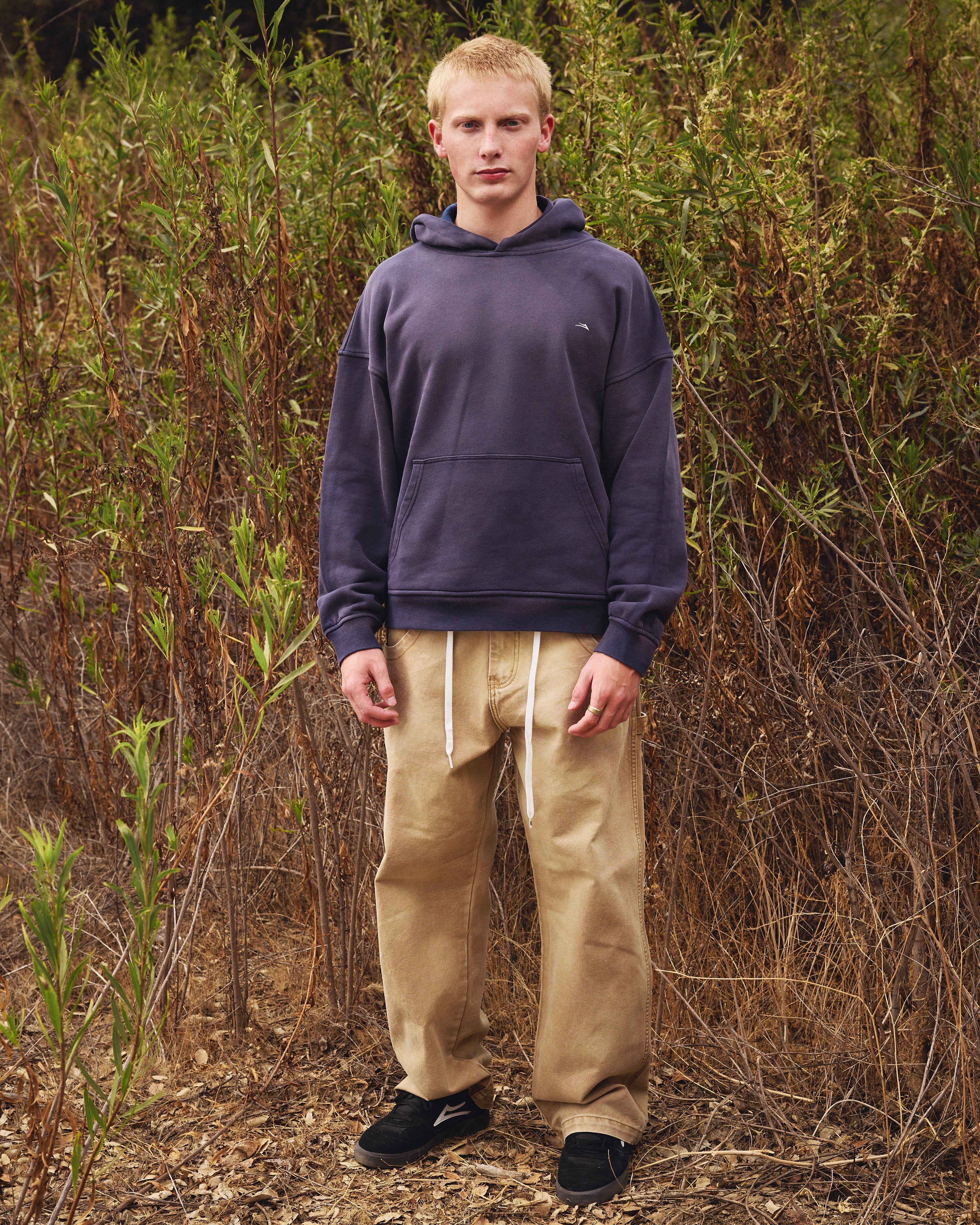 lakai-faded-wide-leg-carpenter-hose-khaki image 2