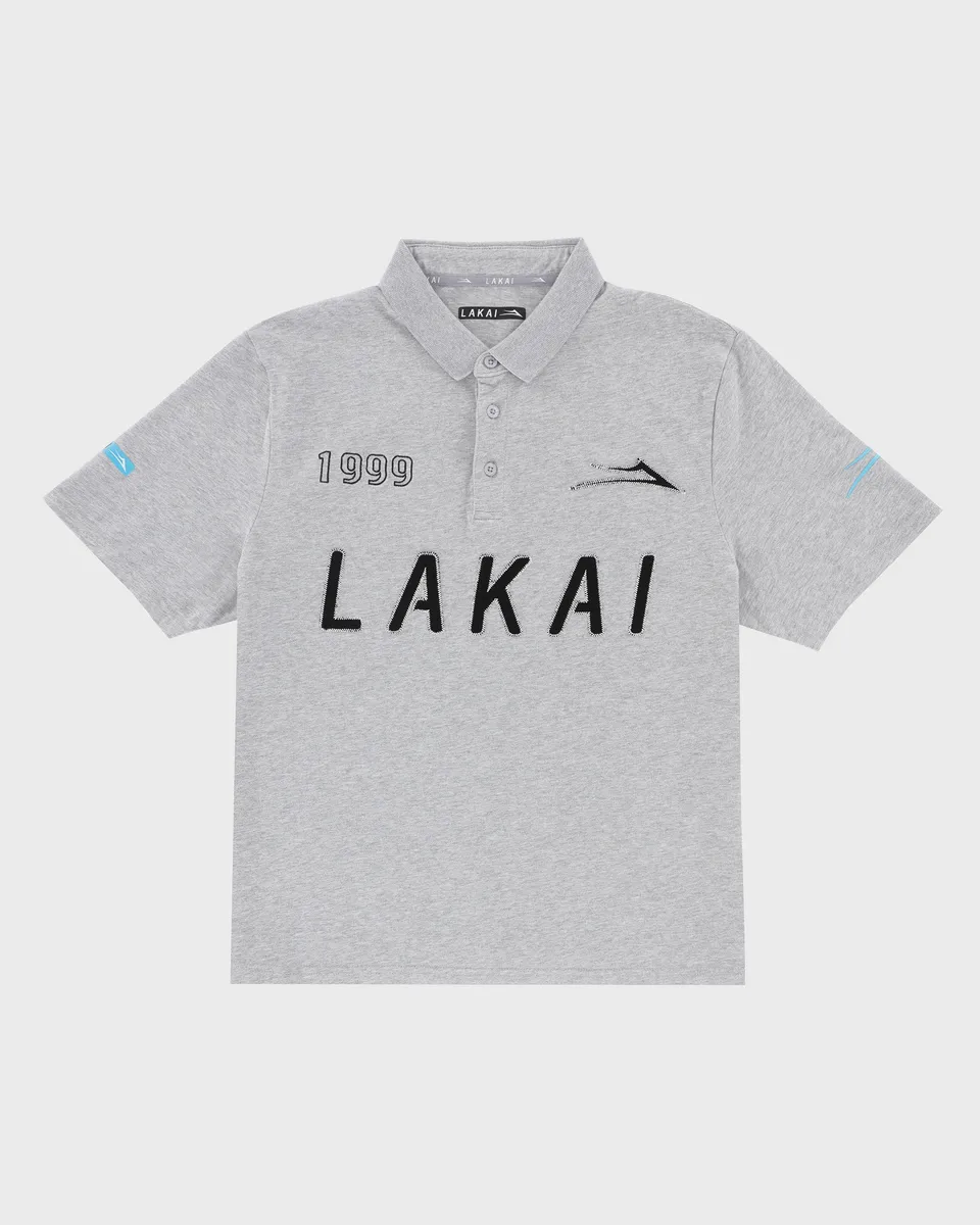 lakai-players-polo-shirt-heavyweight-grey image 1