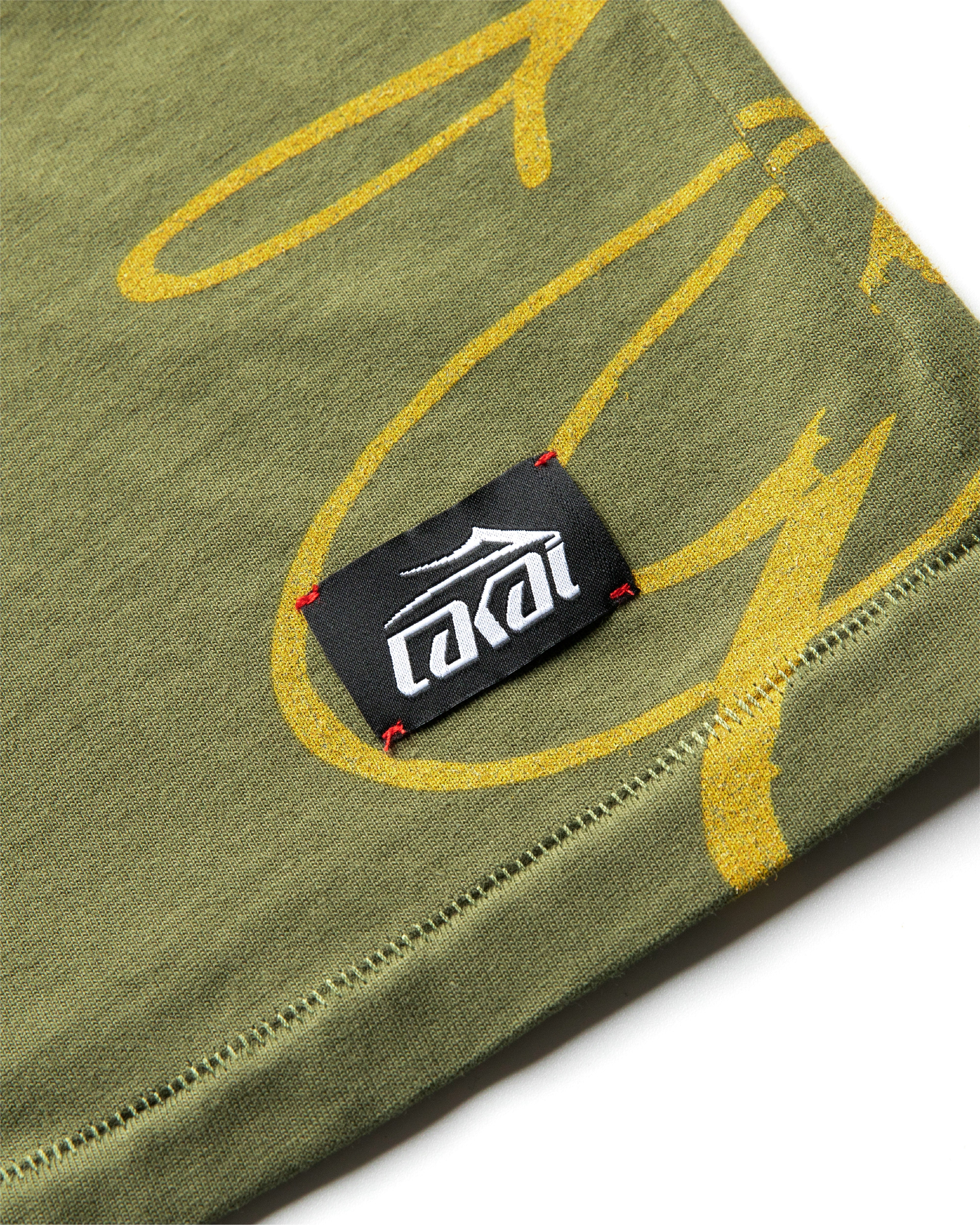 lakai-boxy-tee-signature-print-sunfaded-green-t-shirt image 7
