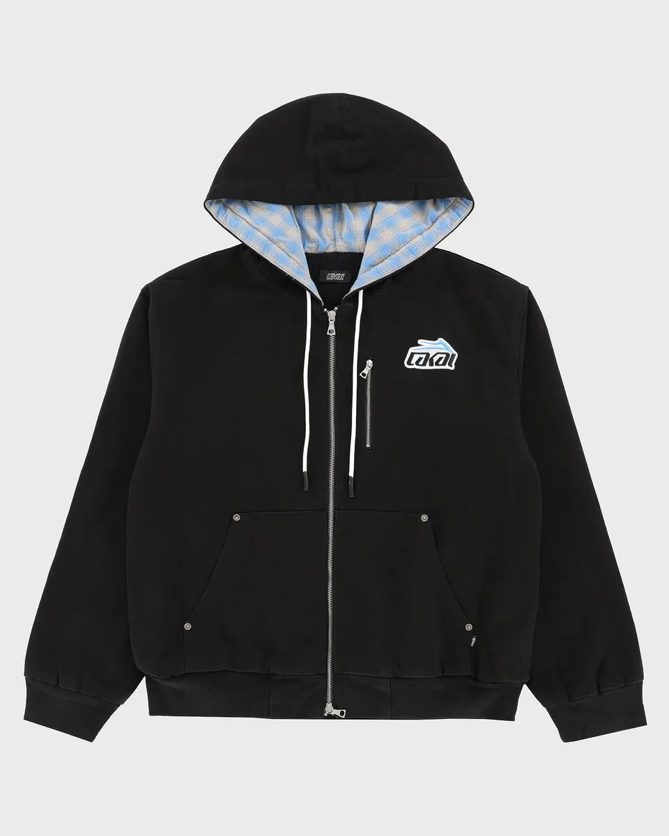 lakai-thermal-lined-black-canvas-zip-up-jacke image 1
