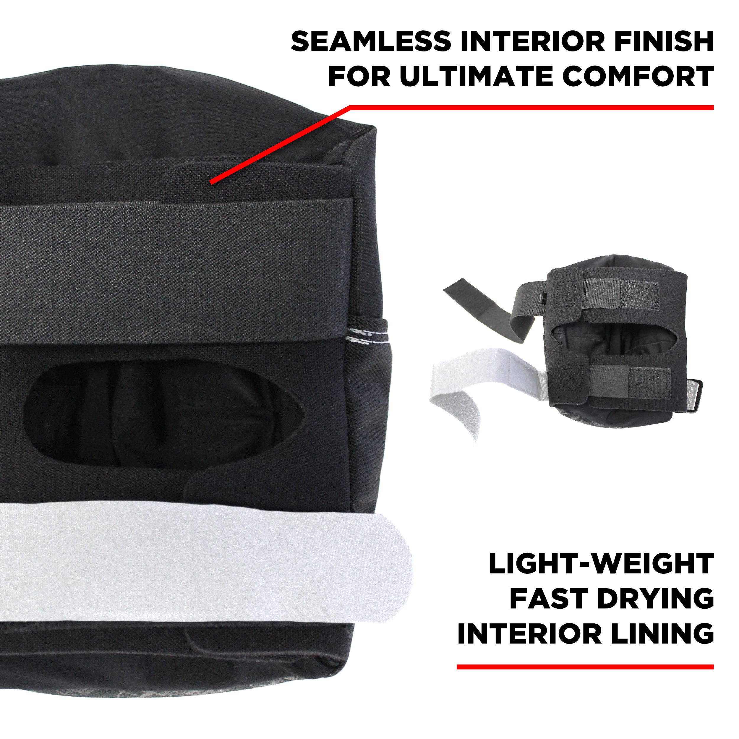 187-killer-pads-pro-knee-pad-schwarz-wei-mit-wei-en-kappen image 2