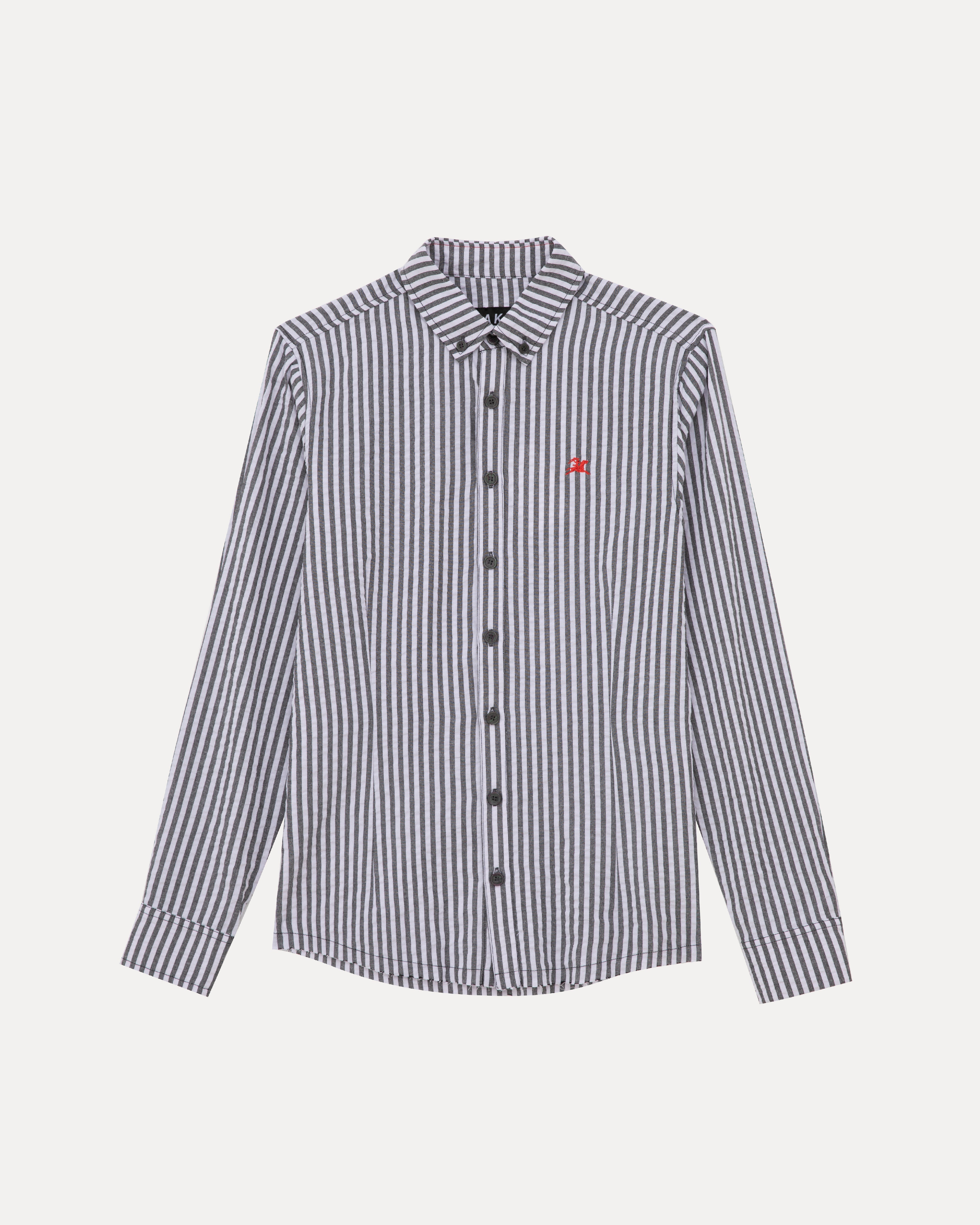 lakai-longsleeve-button-down-hemd-black-white-stripe image 1