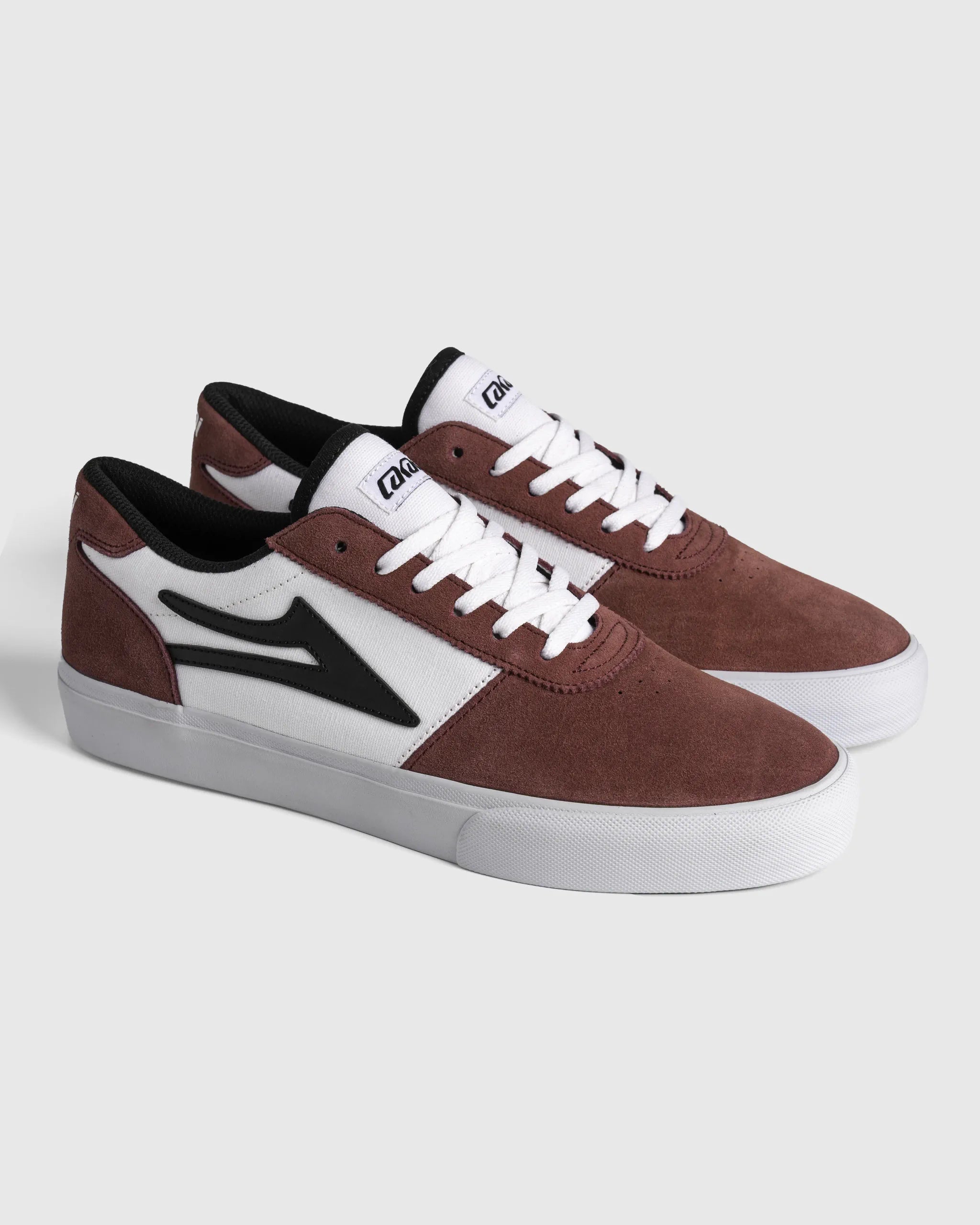 lakai-manchester-skateschuh-dark-rose-white-black image 2