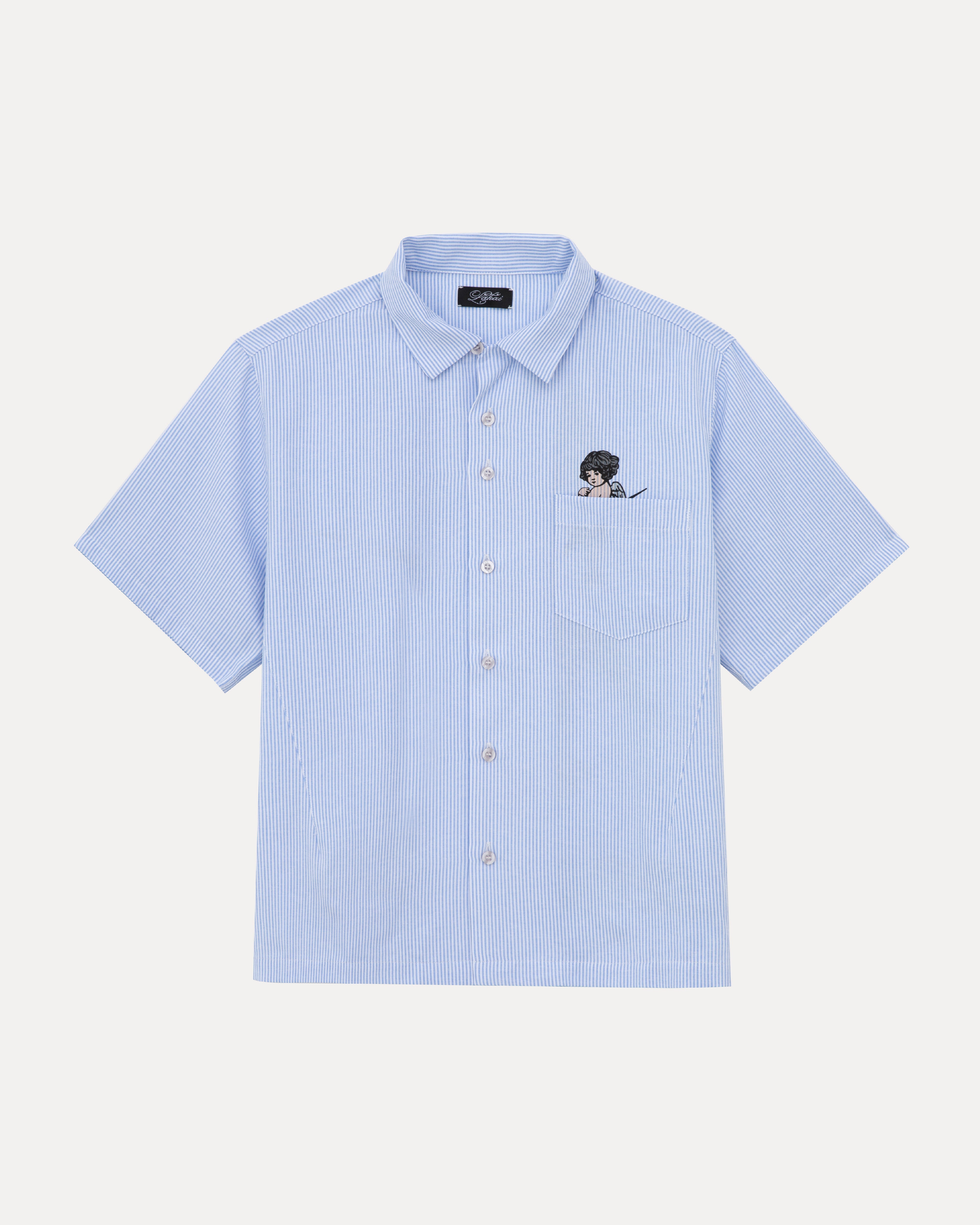 lakai-camp-collar-button-up-hemd-white-and-blue-stripe image 1