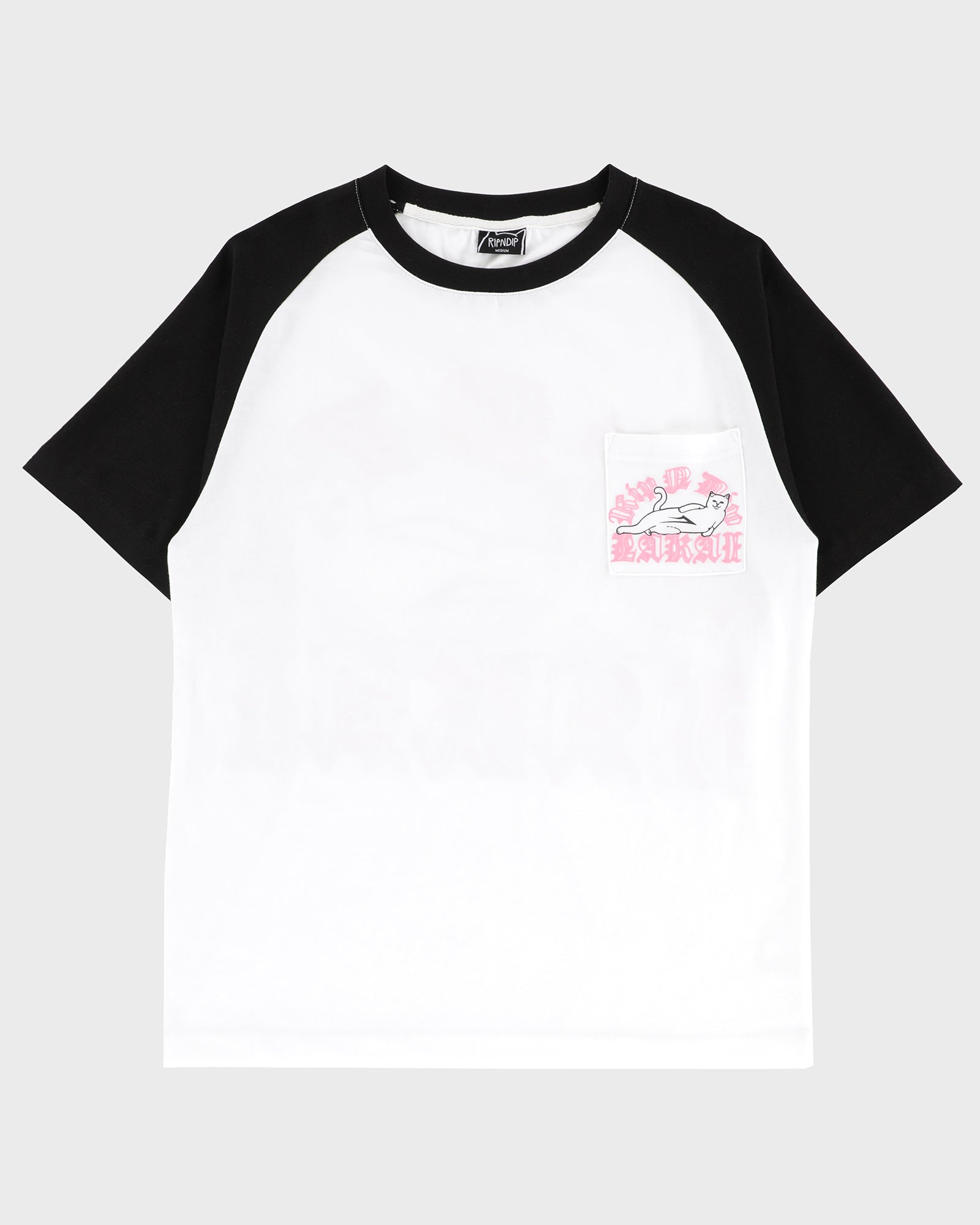 lakai-x-ripndip-raglan-ss-tee-t-shirt-white-black image 1