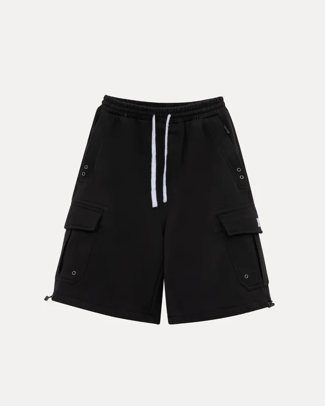 lakai-cargo-sweatshorts-black image 1