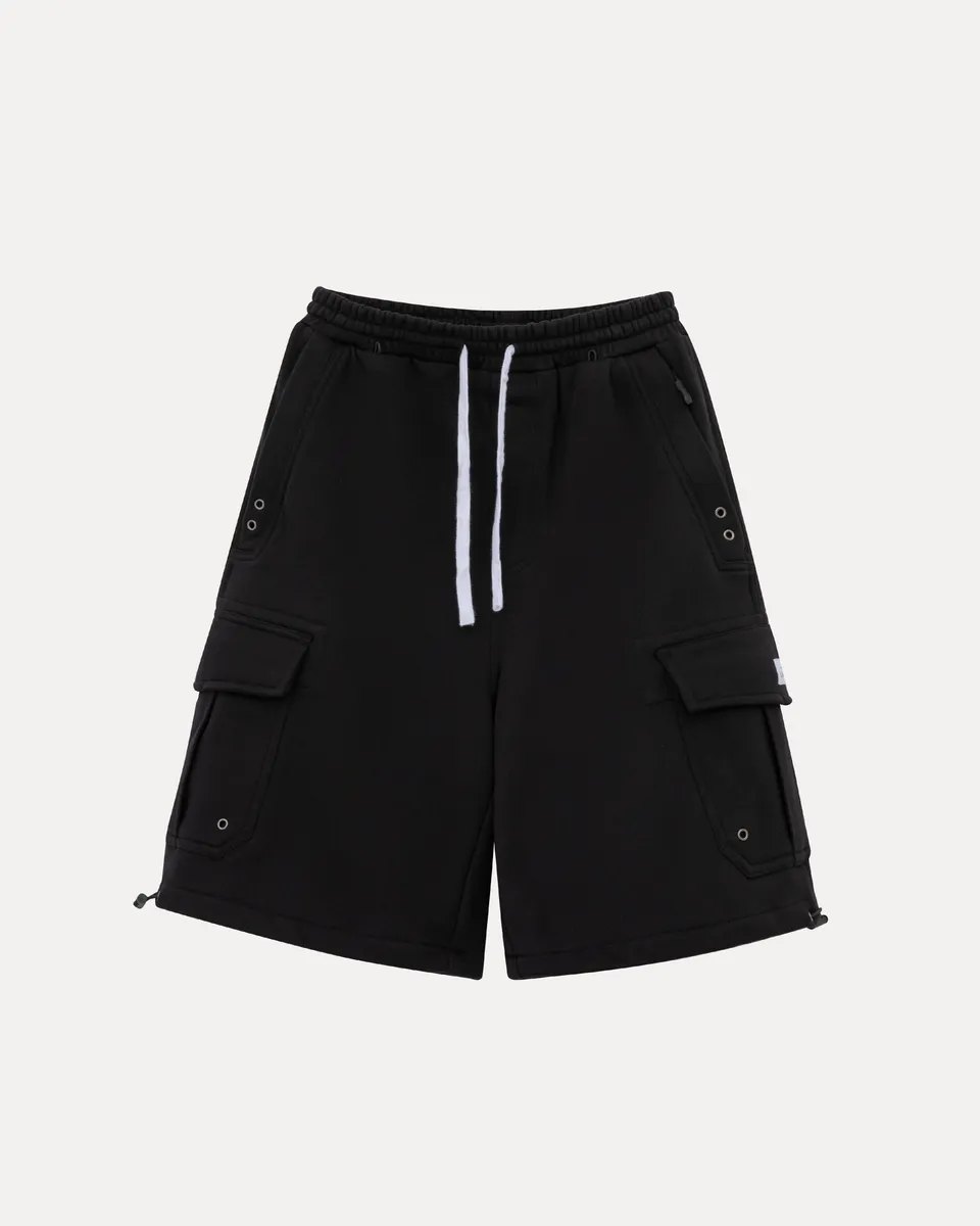 lakai-cargo-sweatshorts-black image 1