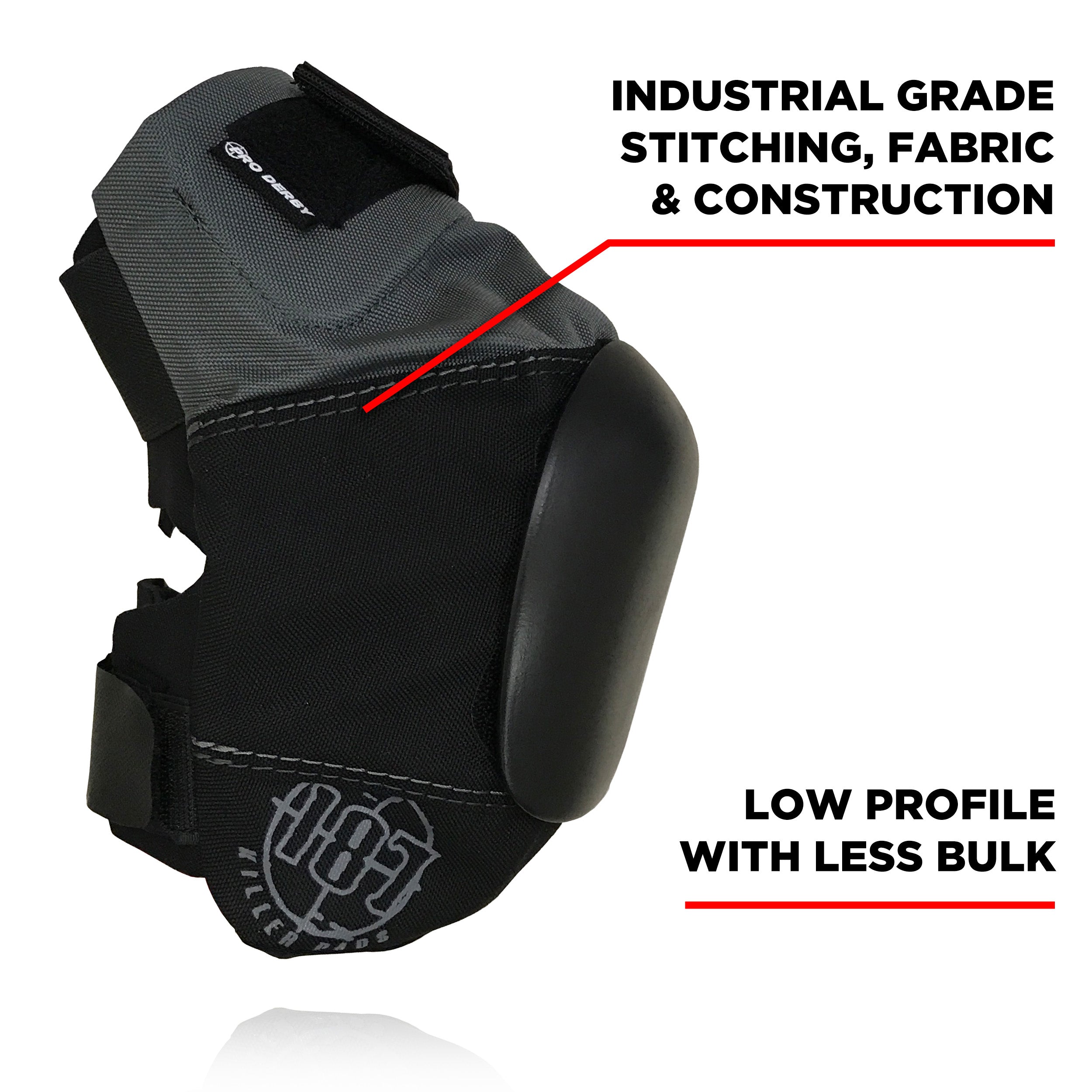 187-killer-pads-pro-derby-knee-pad-schwarz-grau image 2