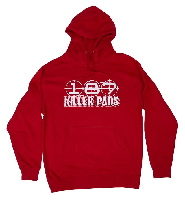 187-killer-pads-block-logo-hoodie-kapuzenpullover-rot image 1
