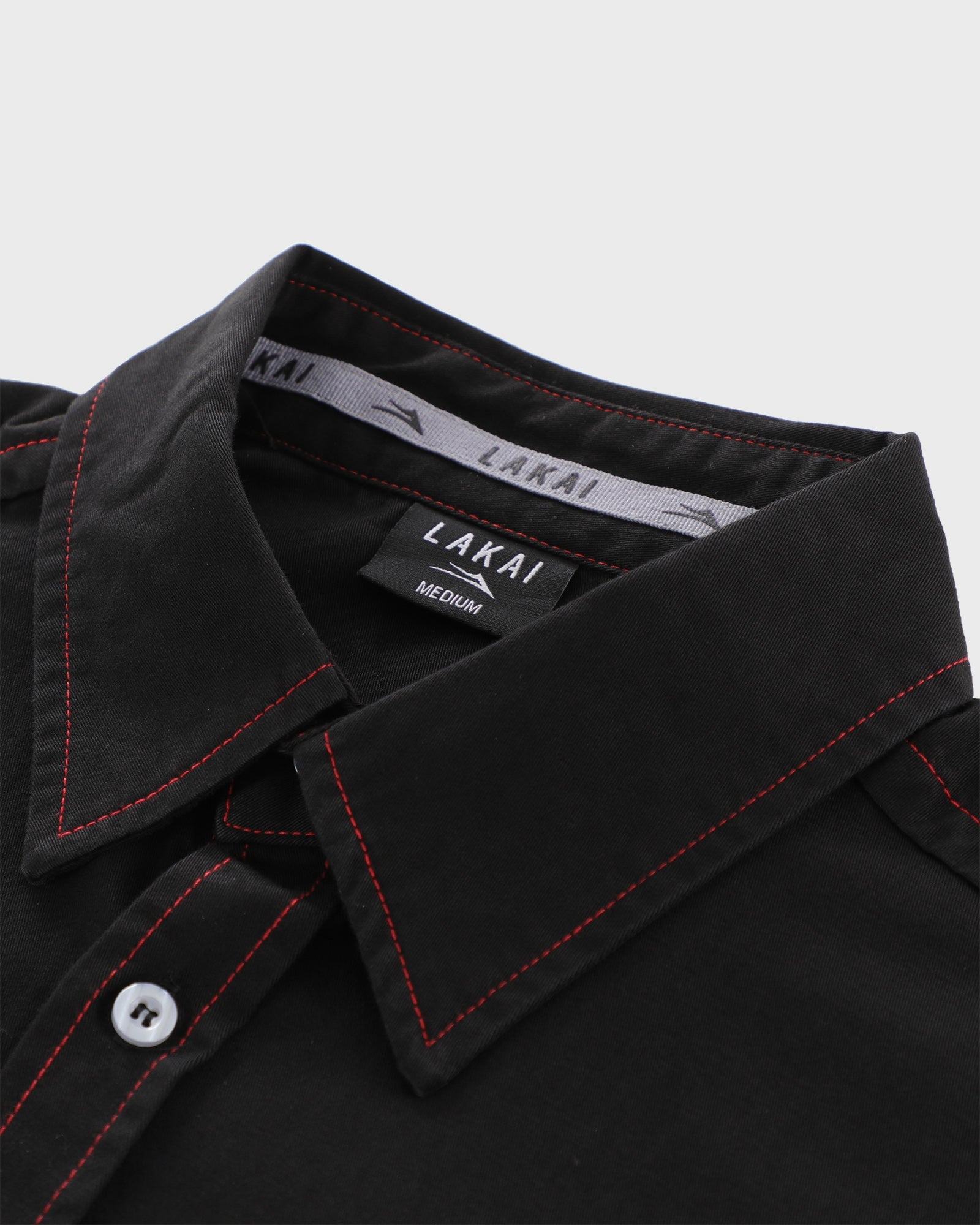 lakai-heavyweight-button-up-shirt-black-hemd image 5