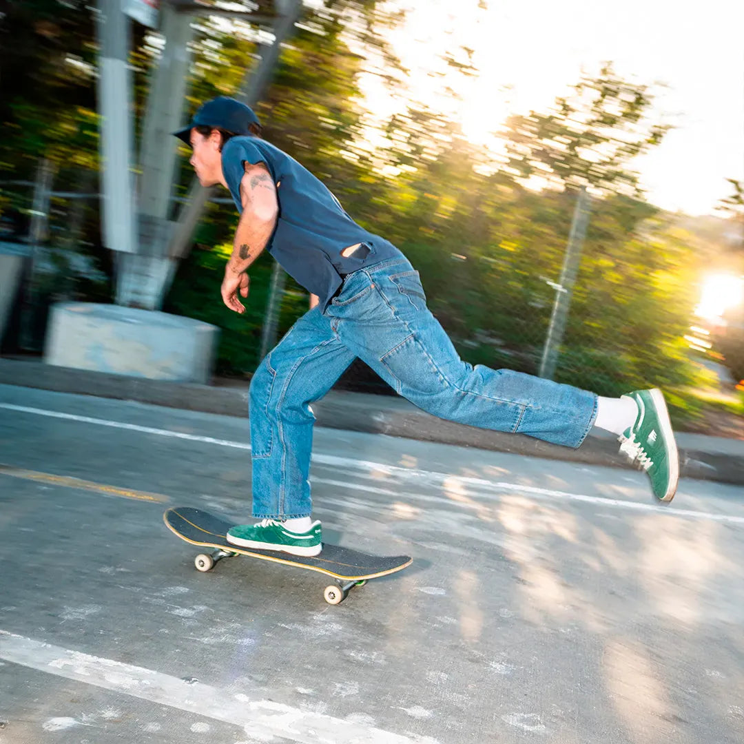 emerica-ksl-iii-pro-skate-schuh-hunter-green-hairy-suede image 7