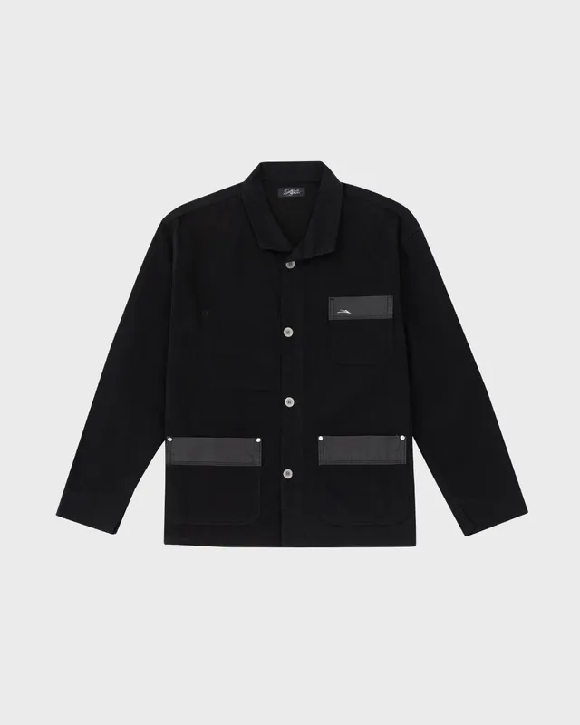 lakai-moleskin-chore-coat-black-chore-jacke image 1