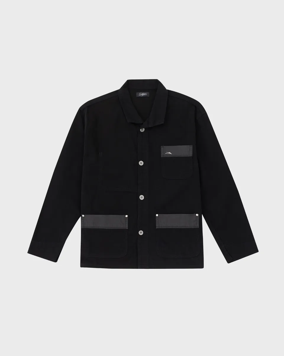 lakai-moleskin-chore-coat-black-chore-jacke image 1