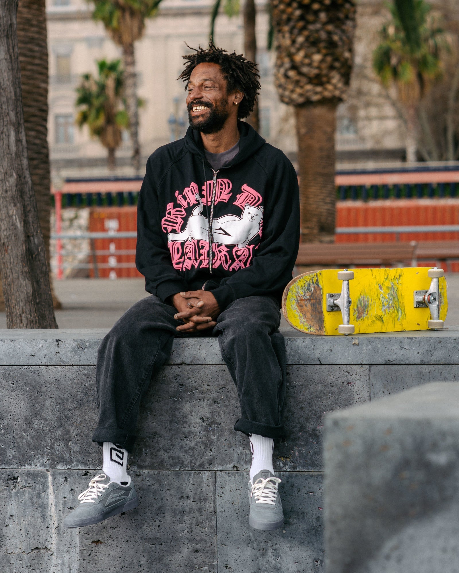 lakai-x-ripndip-zipper-hoodie-black-skate-zip-hoodie image 6