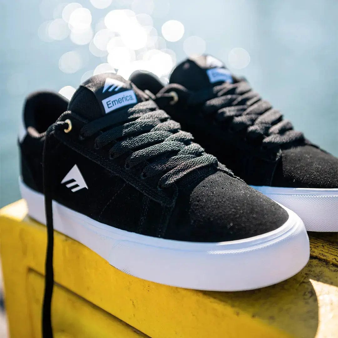emerica-moca-lowtop-skateschuh-schwarz-suede image 8