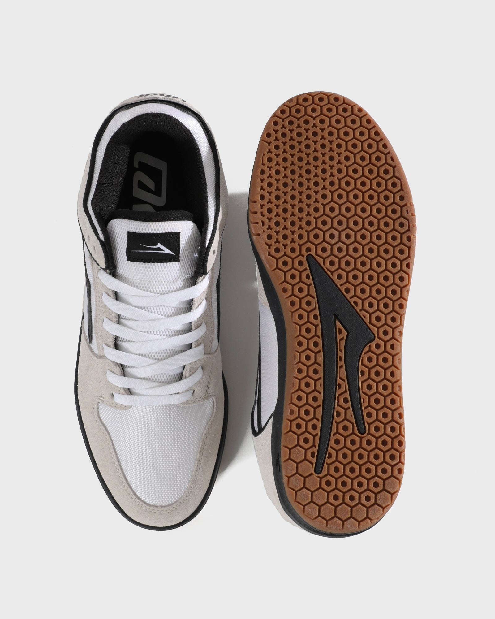 lakai-telford-low-white-suede-cordura-black-skate-schuh image 3
