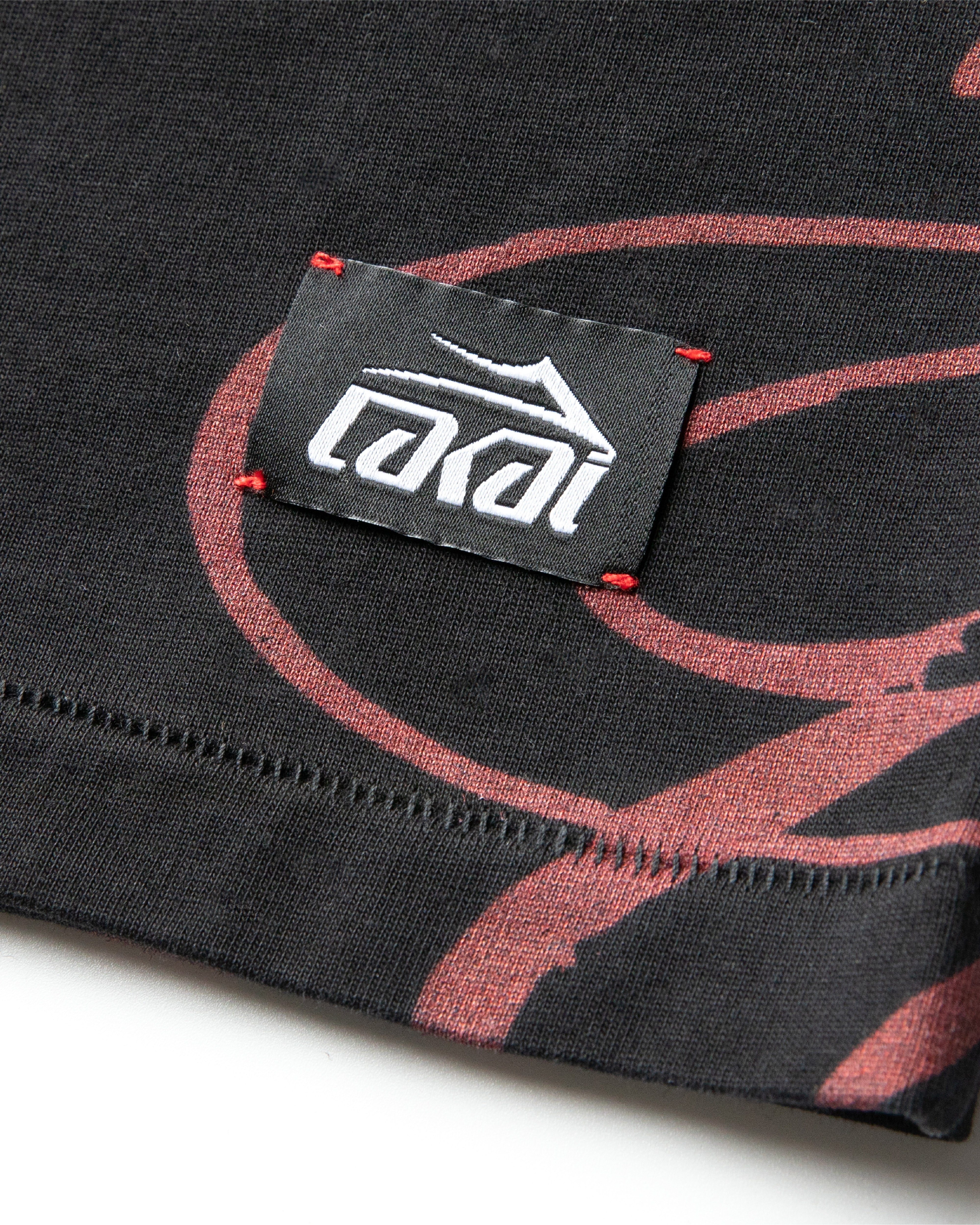 lakai-boxy-tee-signature-print-vintage-black-cropped-t-shirt image 7
