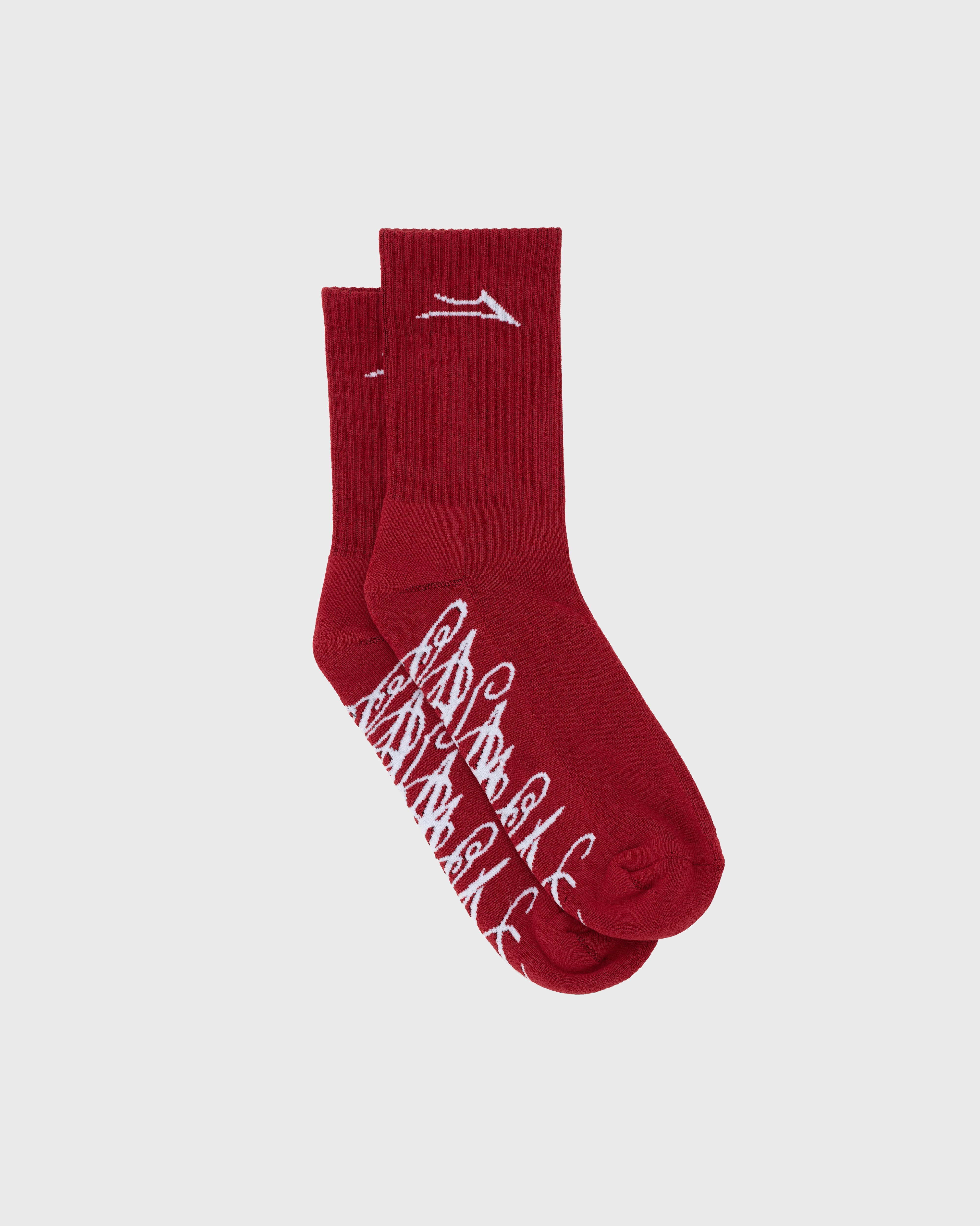 lakai-jacquard-signature-socken-rot-1-paar image 1