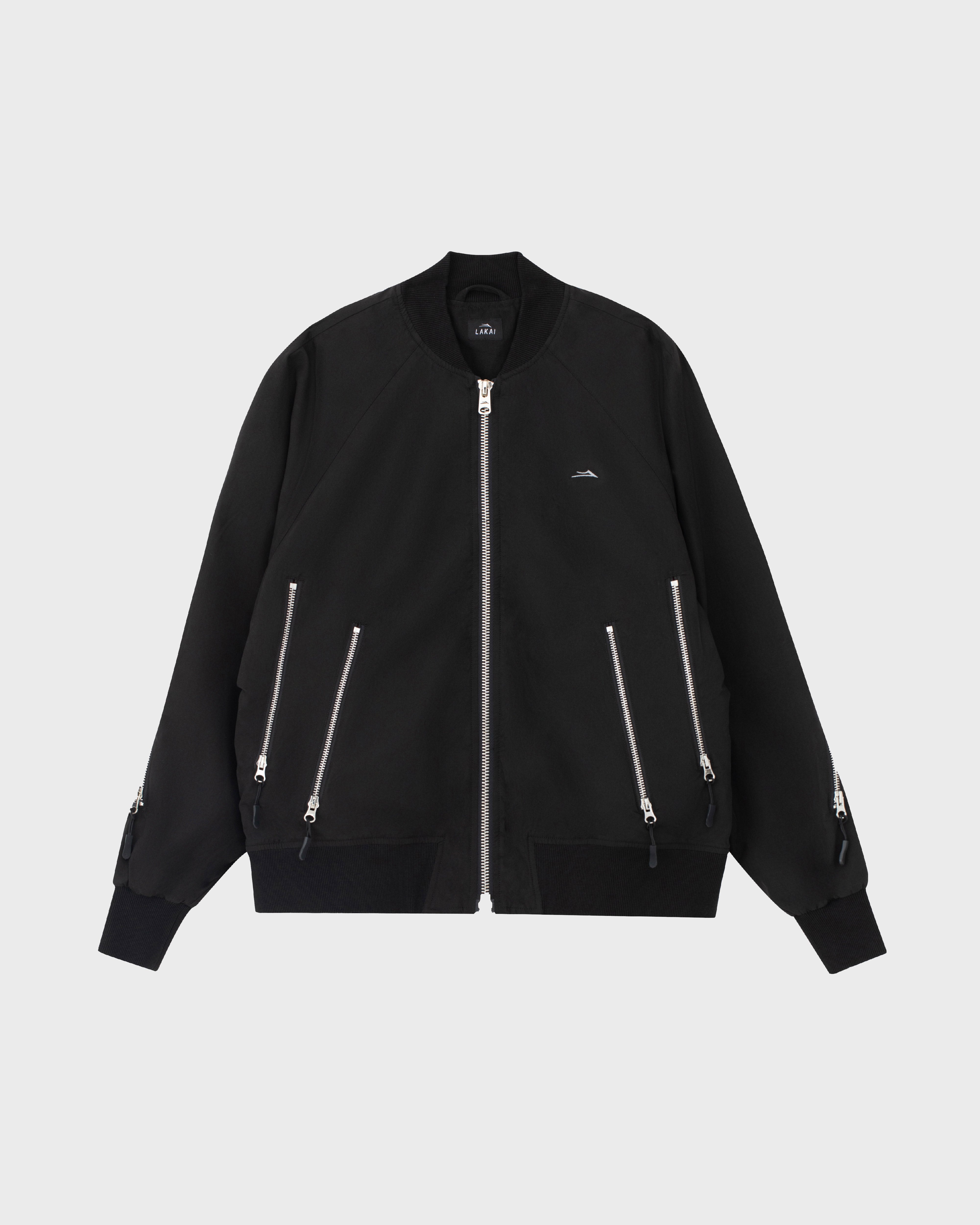 lakai-slashed-zip-bomber-jacke-black image 1