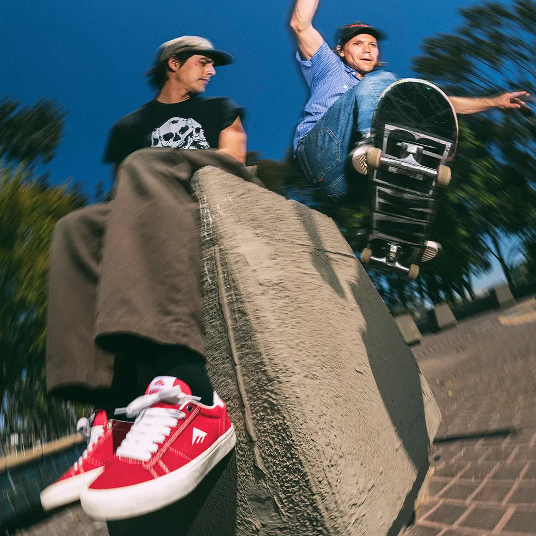 emerica-moca-lowtop-skateschuh-rot-suede image 8