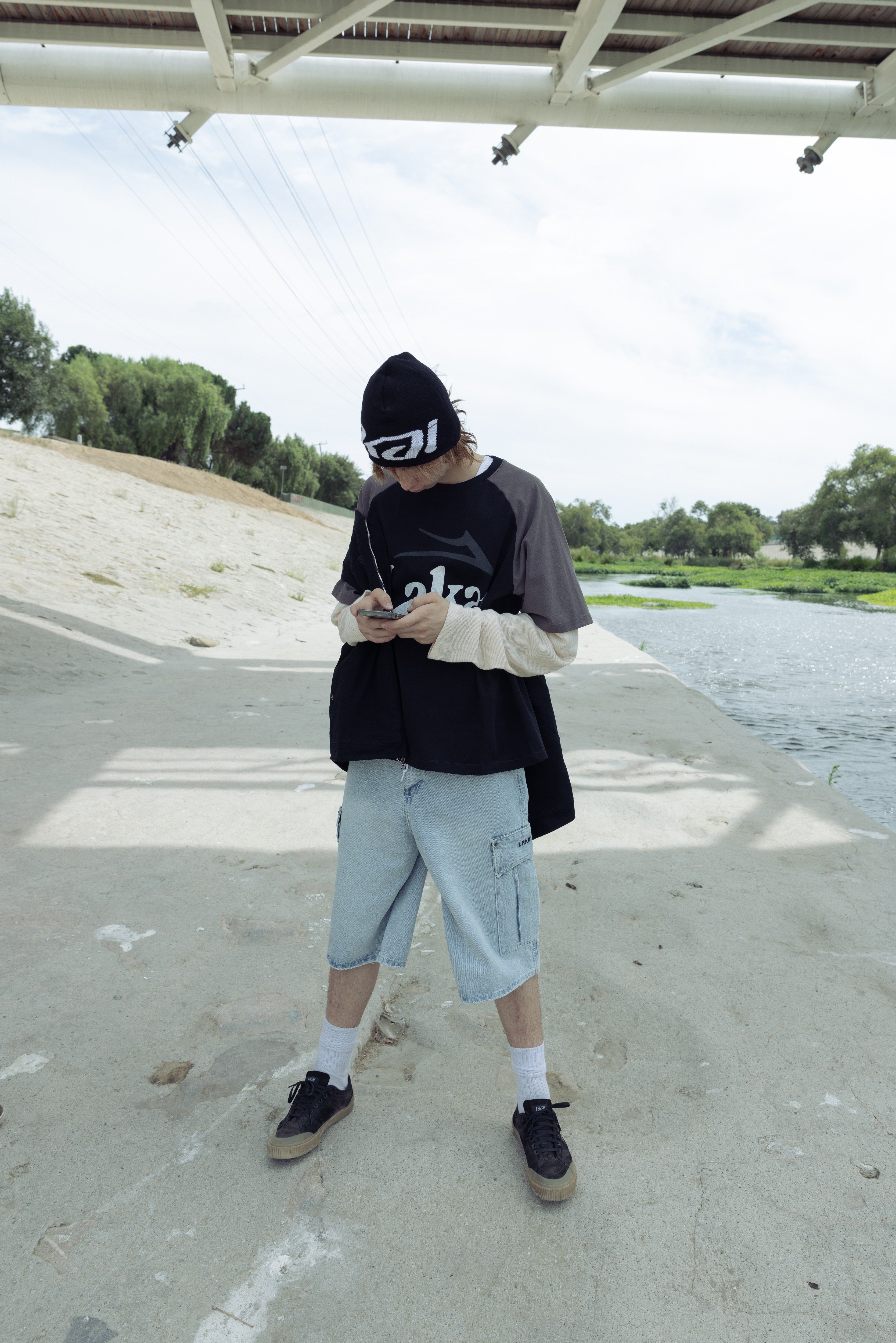lakai-double-layer-raglan-longsleeve-black image 6