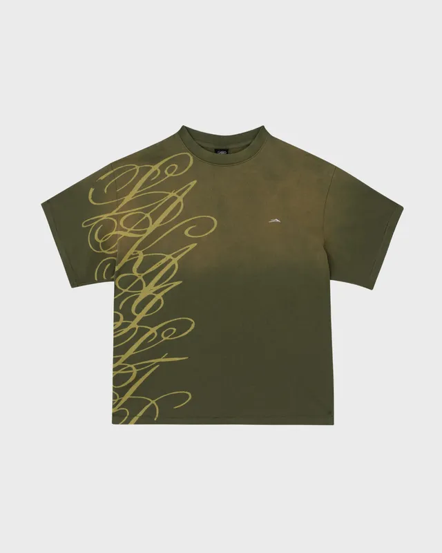 lakai-boxy-tee-signature-print-sunfaded-green-t-shirt image 1