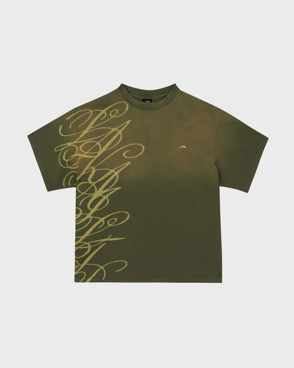 lakai-boxy-tee-signature-print-sunfaded-green-t-shirt image 1