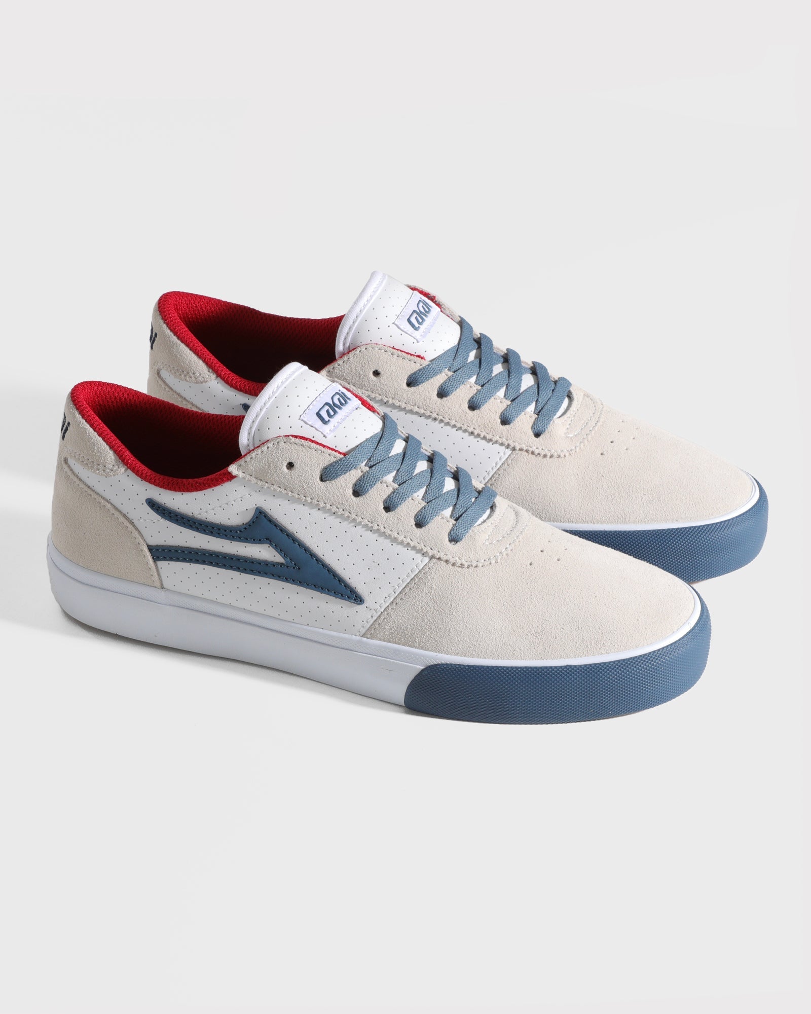 lakai-manchester-white-suede-navy-perf image 2
