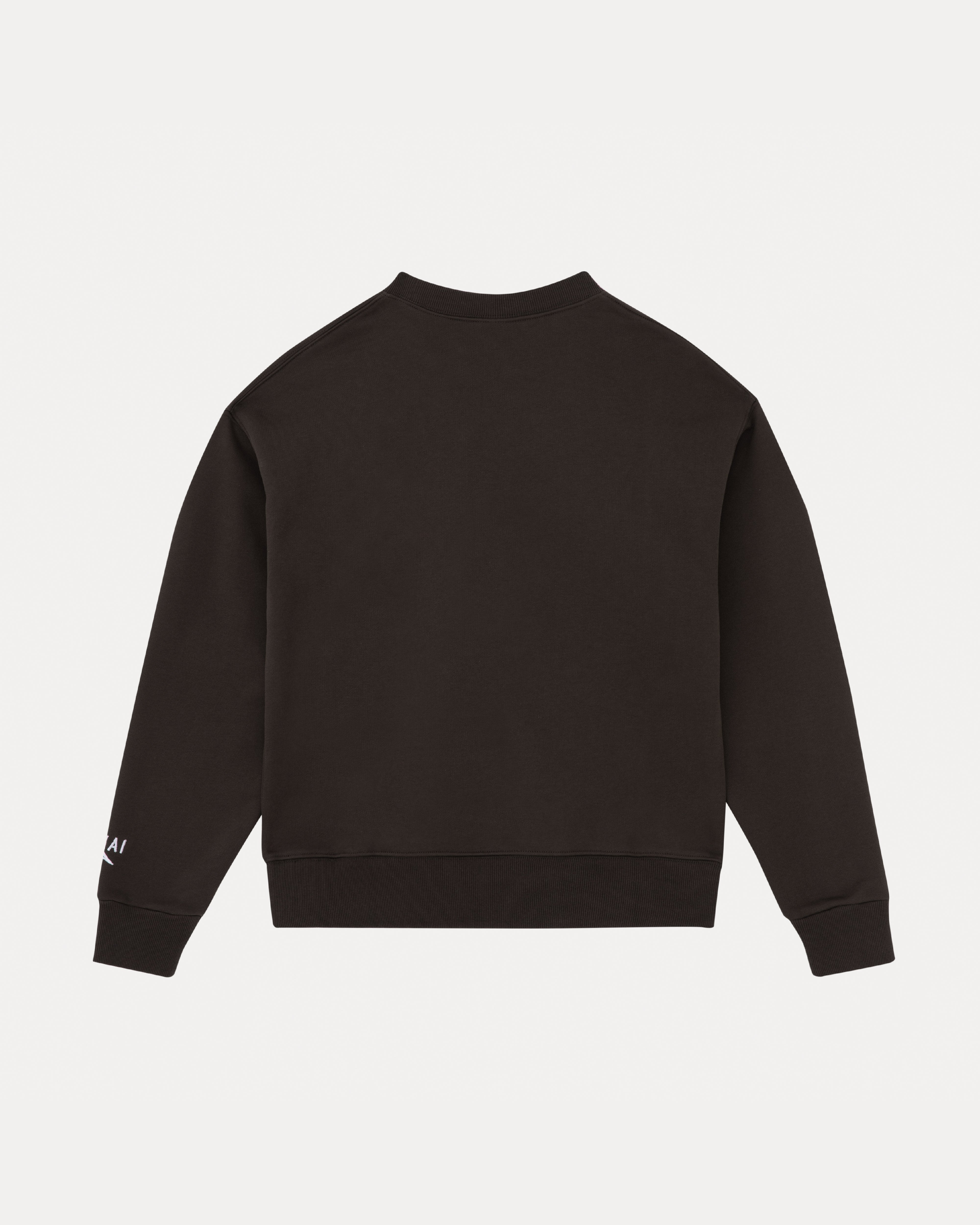 lakai-classic-crewneck-sweater-dunkelbraun-pullover image 2