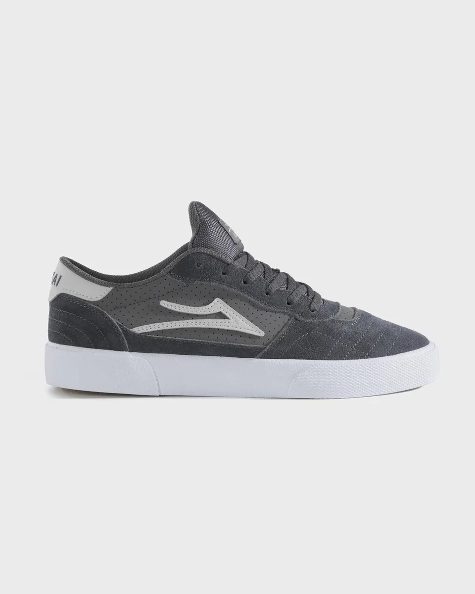 lakai-cambridge-skateschuh-charcoal-white-suede-klassiker-im-sale image 1