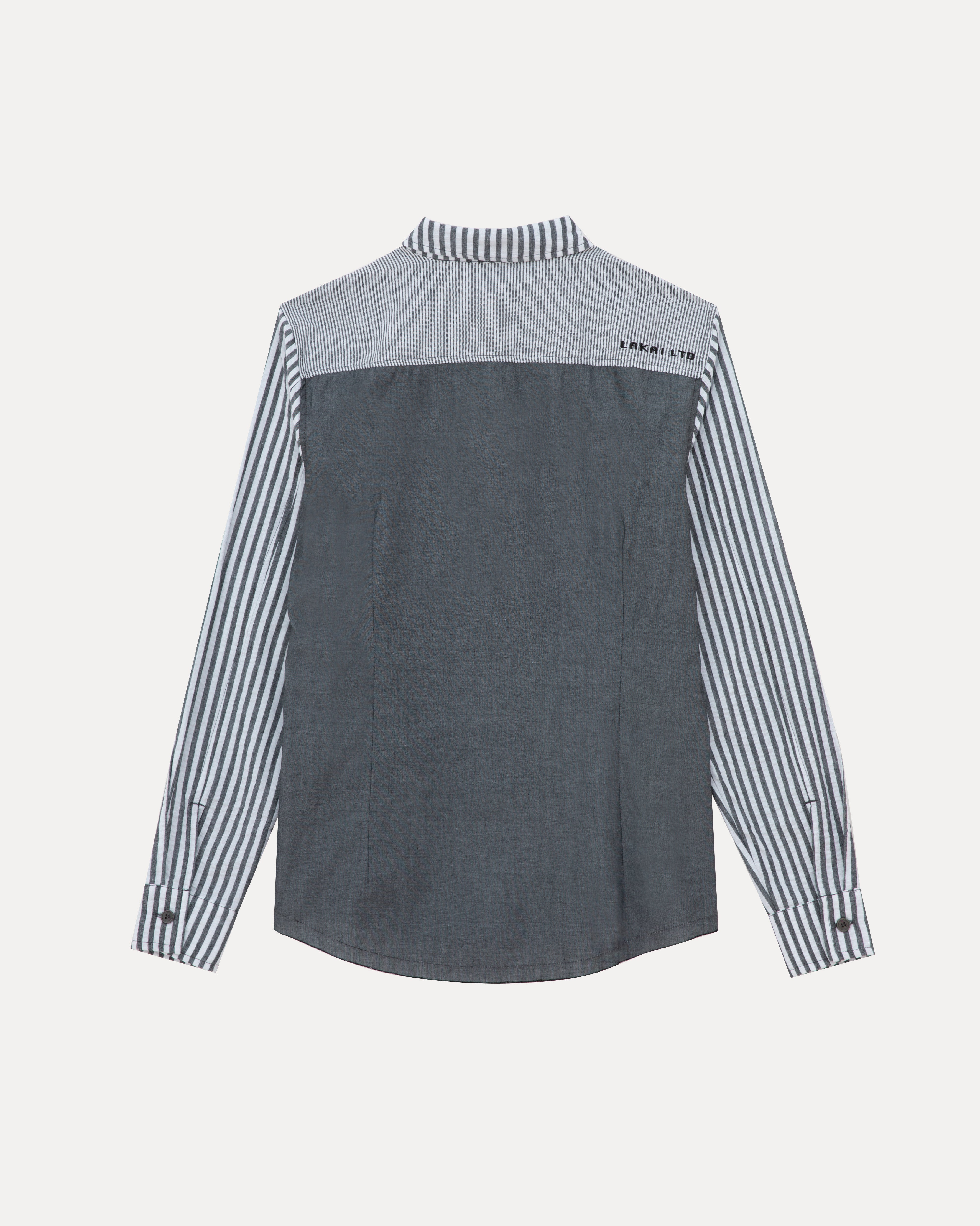 lakai-manchester-longsleeve-button-down-hemd-mixed-greys image 2