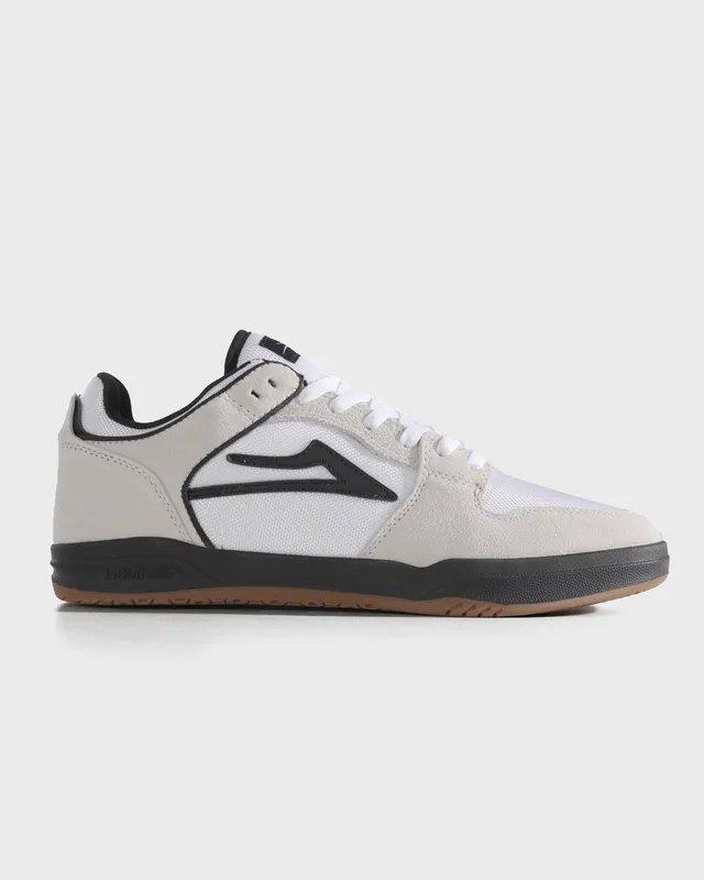 lakai-telford-low-white-suede-cordura-black-skate-schuh image 1