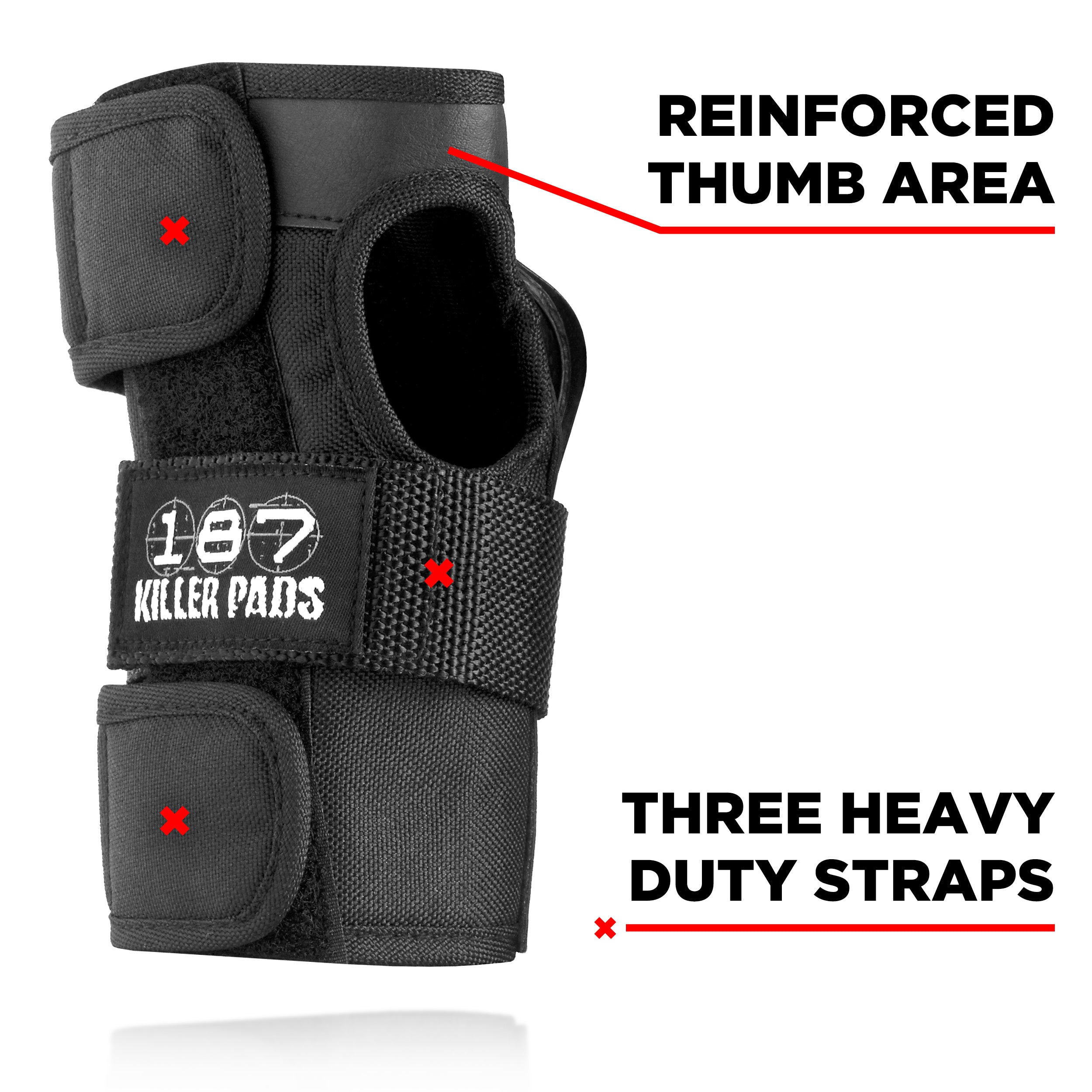 187-killer-pads-wrist-guard-handgelenkschoner-schwarz-mit-verstellbarem-verschlu image 2