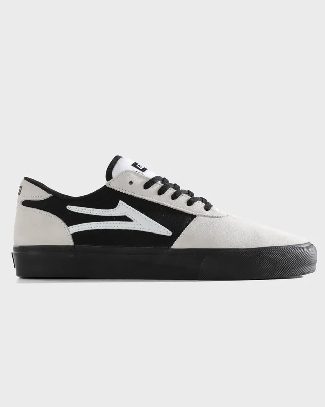 lakai-manchester-skate-schuh-white-suede-black-black image 1