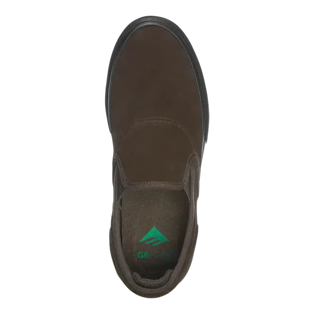 emerica-wino-g6-slip-on-skateschuh-braun-schwarz image 2