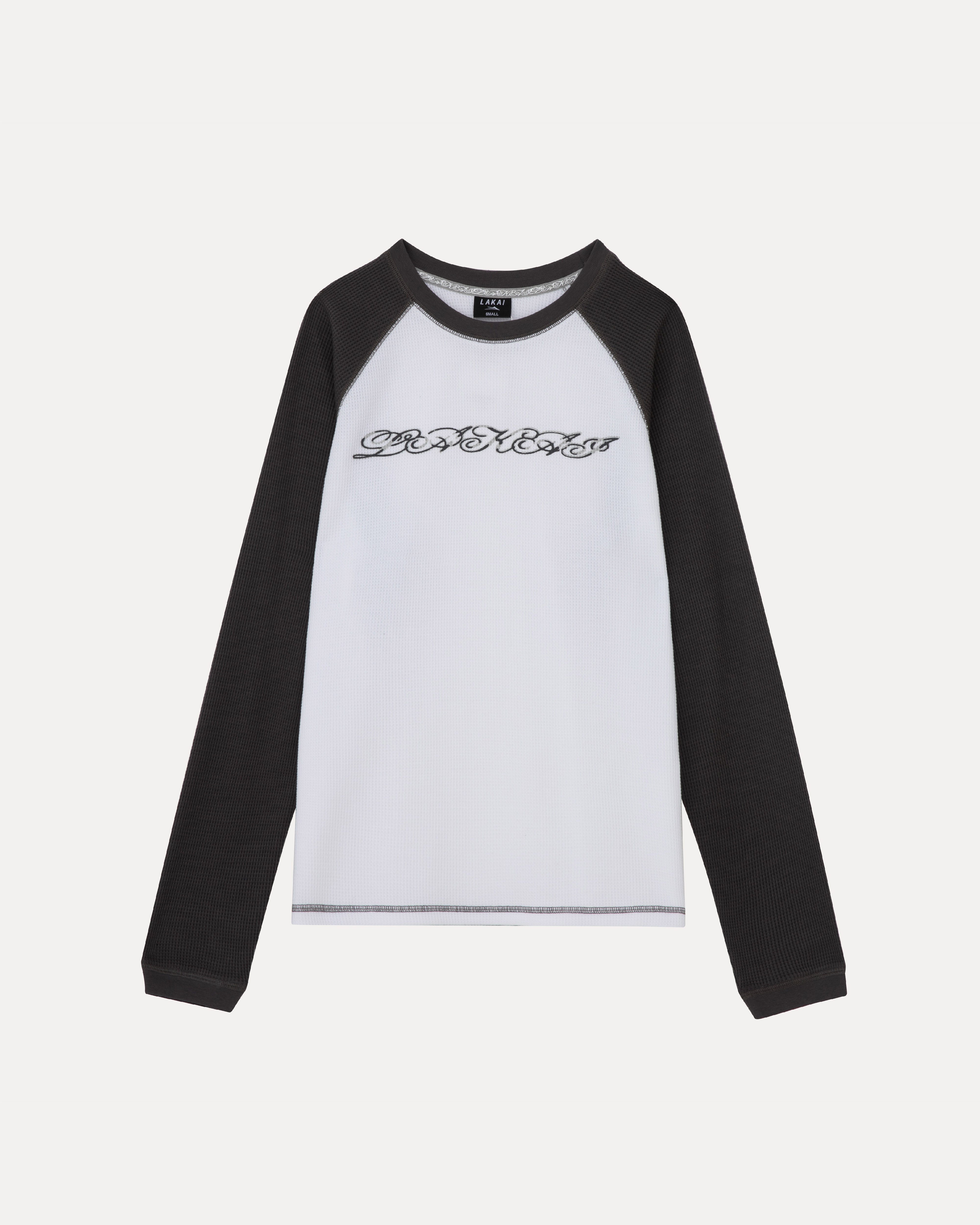 lakai-manchester-langarmshirt-white-charcoal image 3